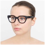 Linda Farrow - Occhiali da Vista D-Frame 653 C8 - Nero - Linda Farrow Eyewear