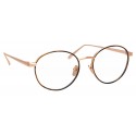 Linda Farrow - Occhiali da Vista Ovali 748 C4 - Oro Rosa e Tartaruga - Linda Farrow Eyewear