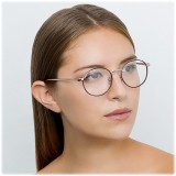 Linda Farrow - 748 C4 Oval Optical Frames - Rose Gold and Tortoiseshell - Linda Farrow Eyewear