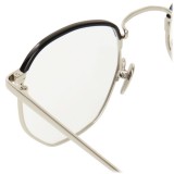 Linda Farrow - Occhiali da Vista Angolari 586 C3 - Oro Bianco - Linda Farrow Eyewear