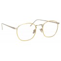 Linda Farrow - 743 C9 Rectangular Optical Frames - White Gold and Yellow Gold - Linda Farrow Eyewear