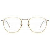 Linda Farrow - 743 C9 Rectangular Optical Frames - White Gold and Yellow Gold - Linda Farrow Eyewear