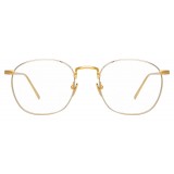 Linda Farrow - Occhiali da Vista Rettangolari 743 C8 - Oro Giallo e Oro Bianco - Linda Farrow Eyewear