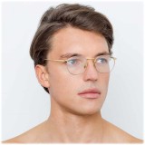 Linda Farrow - 743 C8 Rectangular Optical Frames - Yellow Gold and White Gold - Linda Farrow Eyewear