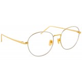 Linda Farrow - Occhiali da Vista Ovali 746 C7 - Oro Giallo e Oro Bianco - Linda Farrow Eyewear