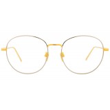 Linda Farrow - Occhiali da Vista Ovali 746 C7 - Oro Giallo e Oro Bianco - Linda Farrow Eyewear