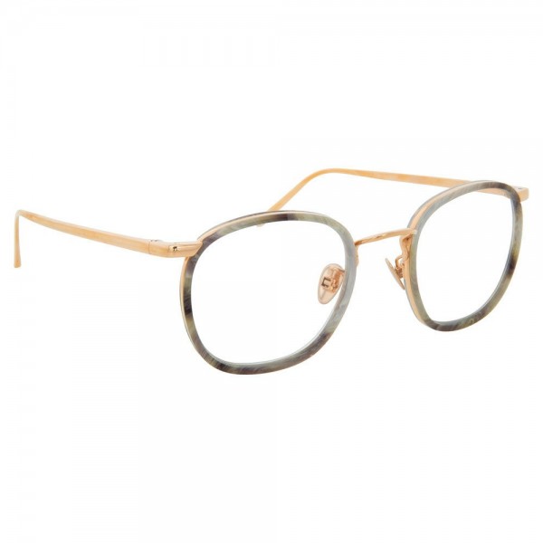 Linda Farrow - 562 C12 Oval Optical Frames - Gold - Linda Farrow Eyewear