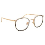 Linda Farrow - 562 C12 Oval Optical Frames - Gold - Linda Farrow Eyewear