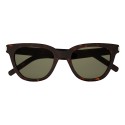 Yves Saint Laurent - Classic SL 51 Small Black and Green Sunglasses - Sunglasses - Saint Laurent Eyewear