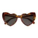 Yves Saint Laurent - New Wave 181 Leulou Heart Sunglasses with Leopard Motif - Sunglasses - Yves Saint Laurent Eyewear