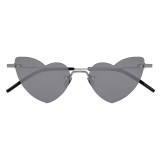 Yves Saint Laurent - New Wave Loulou 254 Silver Heart Sunglasses - Sunglasses - Yves Saint Laurent Eyewear