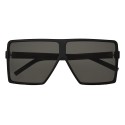Yves Saint Laurent - New Wave 183 Betty Small Sunglasses Blacks in Acetate and Gray Lenses - Sunglasses - Saint Laurent Eyewear