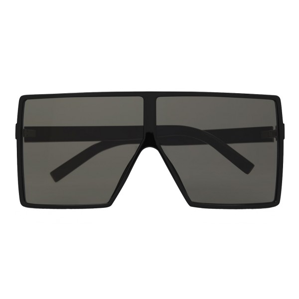 Yves Saint Laurent - New Wave 183 Betty Black Sunglasses in Acetate and Gray Lenses - Sunglasses - Saint Laurent Eyewear