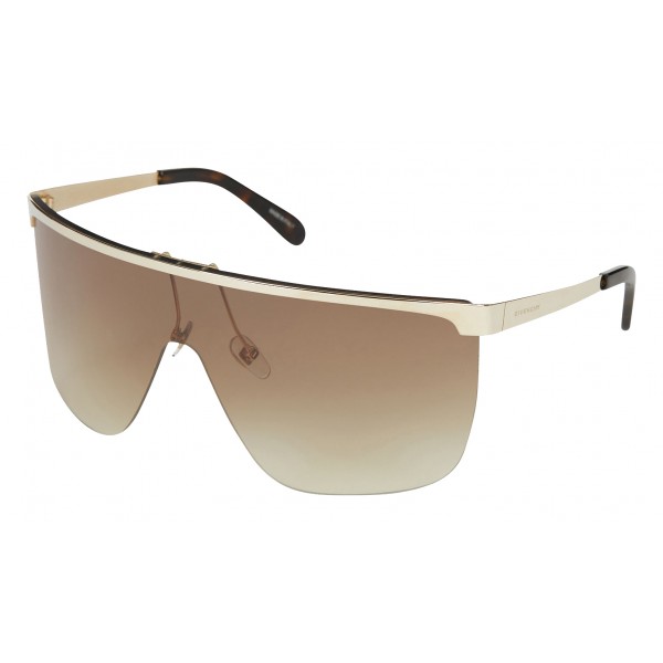 Givenchy - Mask Sunglasses with Brown Flash Lenses - Sunglasses - Givenchy  Eyewear - Avvenice