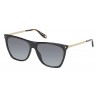 Givenchy - Occhiali da Sole in Acetato Nero con Aste di Metallo Oro e Lenti Grigie - Occhiali da Sole - Givenchy Eyewear