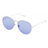 Givenchy - Metal Sunglasses with Silver Finish Frames and Purple Lenses - Sunglasses - Givenchy Eyewear