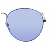 Givenchy - Metal Sunglasses with Silver Finish Frames and Purple Lenses - Sunglasses - Givenchy Eyewear