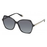 Givenchy - Oversized Sunglasses with Metal Soul Rings Gold and Gray Lenses - Sunglasses - Givenchy Eyewear