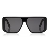 Tom Ford - Atticus Sunglasses - Oversize Rectangular Acetate Sunglasses - FT0710 - Black - Tom Ford Eyewear