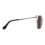 Balenciaga - Square Sunglasses Black Bordeaux with Brown Lenses - Sunglasses - Balenciaga Eyewear