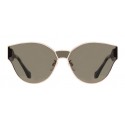 Balenciaga - Cat Eye Sunglasses Shiny Rose Gold and Dark Havana with Green Lenses - Sunglasses - Balenciaga Eyewear