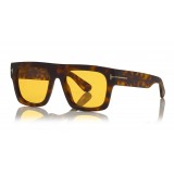 Tom Ford - Fausto Sunglasses - Soft Rectangular Acetate Sunglasses - FT0711 - Havana - Tom Ford Eyewear