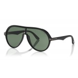 Tom Ford - Montgomery Sunglasses - Pilot Acetate Sunglasses - FT0647 - Black - Tom Ford Eyewear