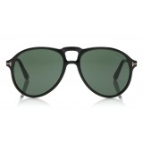 Tom Ford - Lennon Sunglasses - Pilot Acetate Sunglasses - FT0645 - Black - Tom Ford Eyewear