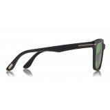 Tom Ford - Fausto Sunglasses - Soft Rectangular Acetate Sunglasses - FT0646 - Black - Tom Ford Eyewear