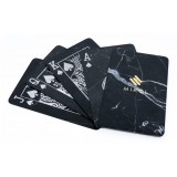 Mikol Marmi - Marble Poker Cards - Mish Marquina Black Marble - Real Marble Poker Cards - Mikol Marmi Collection