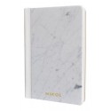 Mikol Marmi - Leather Bounded White Carrara Marble Notebook - Real Marble - Desk Supplies - Mikol Marmi Collection