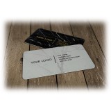 Mikol Marmi - Light Emperador Marble Business Cards - Real Marble - Desk Supplies - Mikol Marmi Collection