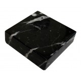 Mikol Marmi - Marquina Black Marble Wall Magnet - Real Marble - Desk Supplies - Mikol Marmi Collection
