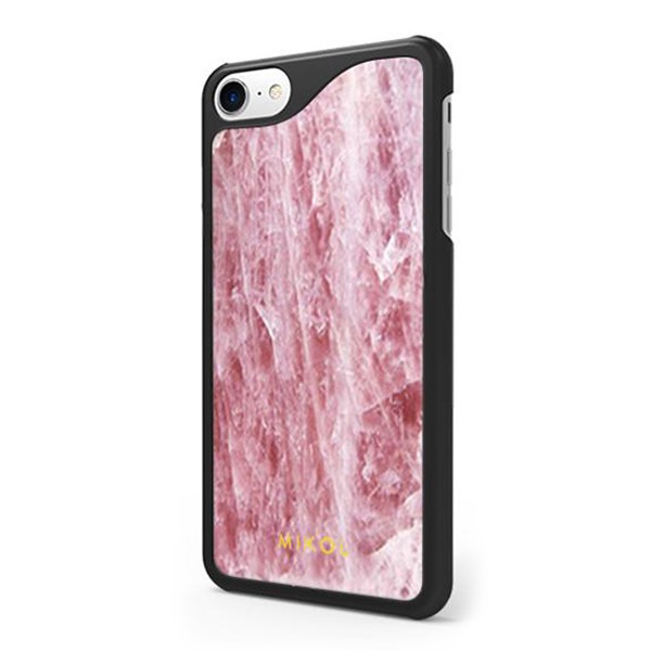 Mikol Marmi - Pink Rose Quartz iPhone Case - iPhone 8 / 7 - Real Marble Case - iPhone Cover - Apple - Mikol Marmi Collection