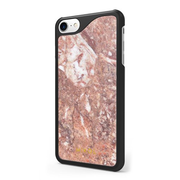 Mikol Marmi - Red Verona Marble iPhone Case - iPhone 8 Plus / 7 Plus - Real Marble Cover - Apple - Mikol Marmi Collection