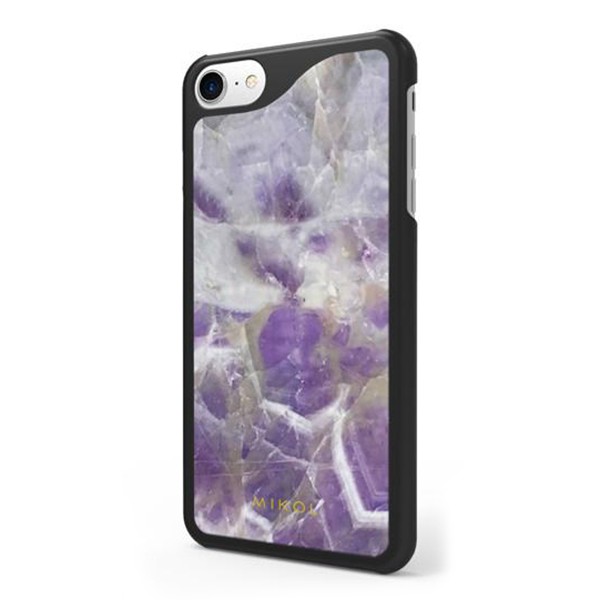 Mikol Marmi - Amethyst Gemstone iPhone Case - iPhone 8 Plus / 7 Plus - Real Marble Cover - Apple - Mikol Marmi Collection