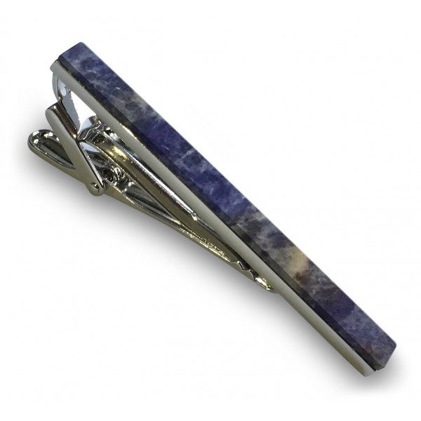 Mikol Marmi - Laguna Blue Gemstone Marble Tie Bar - Real Marble - Mikol Marmi Collection