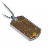 Mikol Marmi - Emperador Gemstone Marble Dog Tag - Real Marble - Mikol Marmi Collection