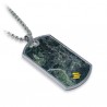 Mikol Marmi - Dog Tag in Marmo Verde Smeraldo - Medaglietta Militare - Vero Marmo - Mikol Marmi Collection
