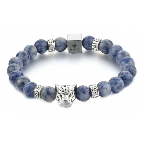 Mikol Marmi - Laguna Blue Gemstone Marble Beaded Bracialet - Real Marble - Mikol Marmi Collection