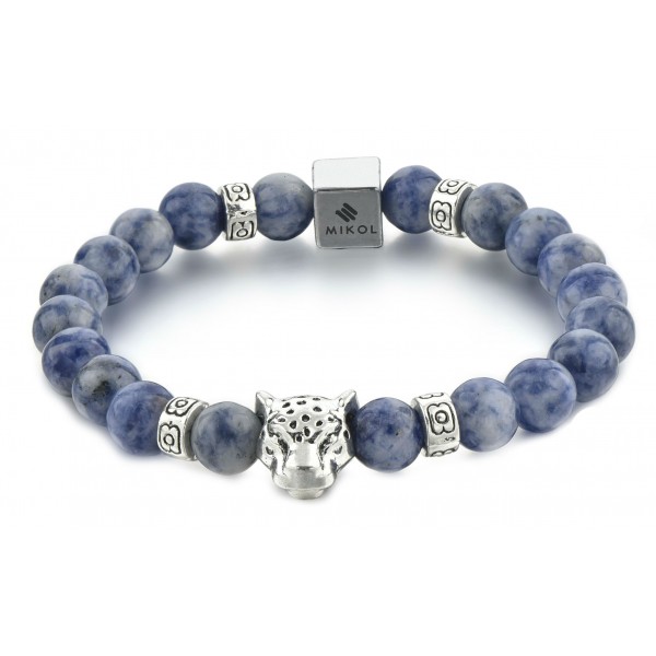 Laguna Blue Beaded Bracelet, mens bracelet, stone beads, mens fashion accessories, sold bracelet