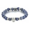Mikol Marmi - Laguna Blue Gemstone Marble Beaded Bracialet - Real Marble - Mikol Marmi Collection