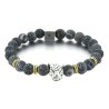 Mikol Marmi - Weathered Gemstone Marble Beaded Bracialet - Real Marble - Mikol Marmi Collection
