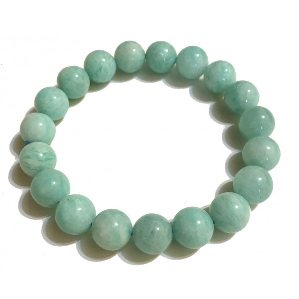 Mikol Marmi - Sky Blue Gemstone Marble Beaded Bracialet - Real Marble - Mikol Marmi Collection
