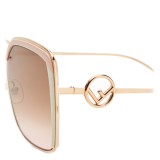 Fendi - F is Fendi - Copper Square Oversize Sunglasses - Sunglasses - Fendi Eyewear