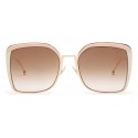 Fendi - F is Fendi - Copper Square Oversize Sunglasses - Sunglasses - Fendi Eyewear