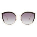 Fendi - F is Fendi - Gold Cat Eye Oversize Sunglasses - Sunglasses - Fendi Eyewear