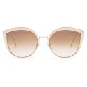 Fendi - F is Fendi - Copper Cat Eye Oversize Sunglasses - Sunglasses - Fendi Eyewear