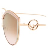 Fendi - F is Fendi - Copper Cat Eye Oversize Sunglasses - Sunglasses - Fendi Eyewear