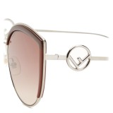 Fendi - F is Fendi - Copper Cat Eye Oversize Sunglasses - Sunglasses - Fendi Eyewear